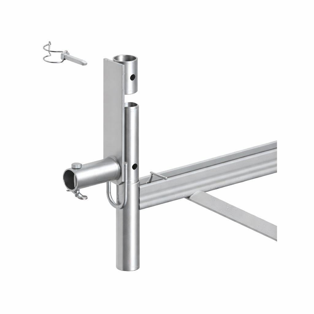 Konsoladapter mit einem Rohrklappstecker